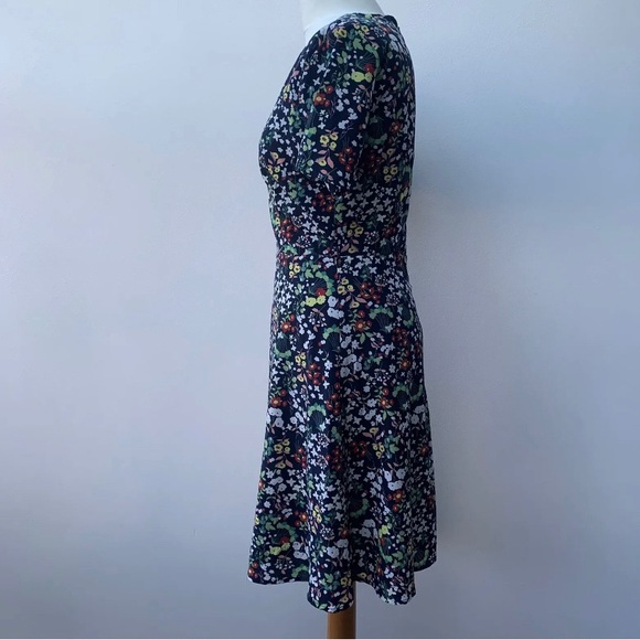 Sugarhill Brighton Boutique Size 12 Dress Floral Print Fit & Flare Short Sleeve - Picture 4 of 10